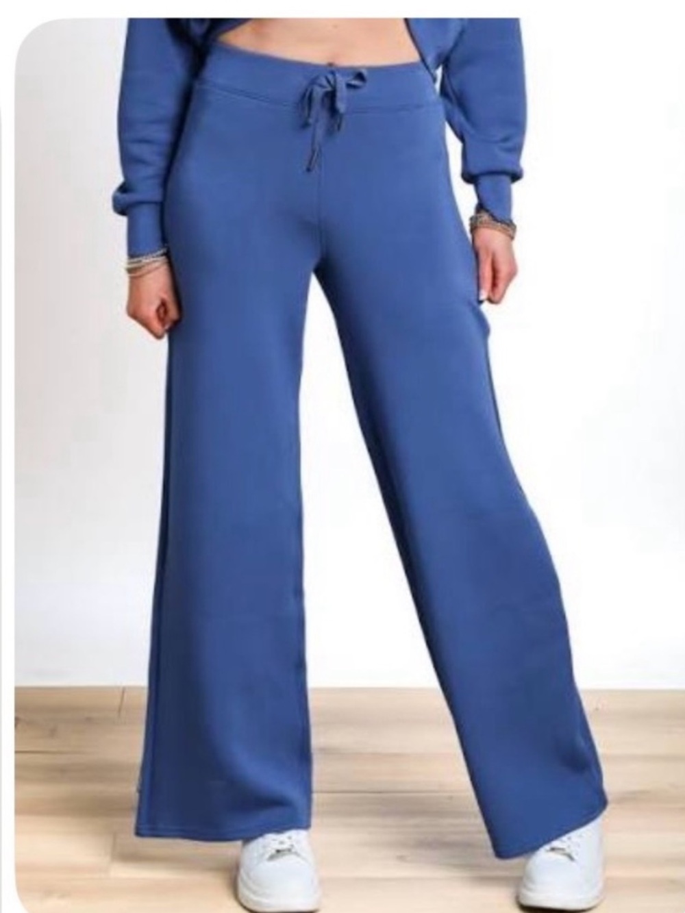 Spanx Air Essentials Wide Leg Pants Sz XL Faded Indigo NWT